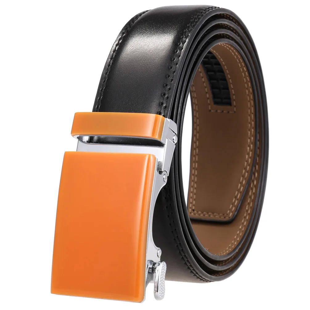 Neue Luxus Marke Gürtel für Männer Hohe Qualität Männlich Strap Echtes Leder Taille Band Automatische Schnalle Gürtel Ceinture Homme 3,5 cm – Detail 28