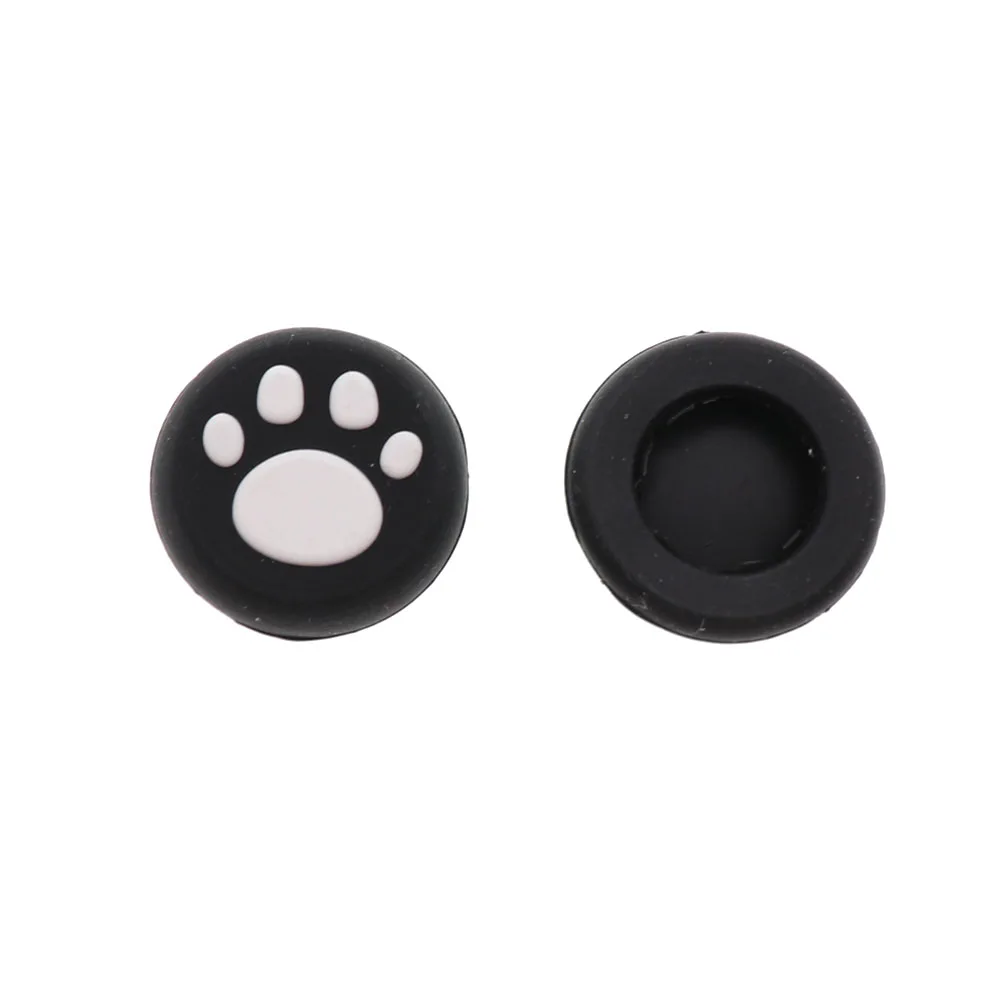 2 pçs gato pata de borracha silicone jogo lidar com joystick polegar aderência vara tampa para xbox um/360 ps3 ps4 ps5