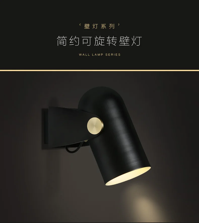 Carronade Wand Licht Europa Nordic Kleine Kupfer drop licht Led Goldene Moderne Schlafzimmer Esszimmer Bar deco design Led loft wand lampe – Detail 17