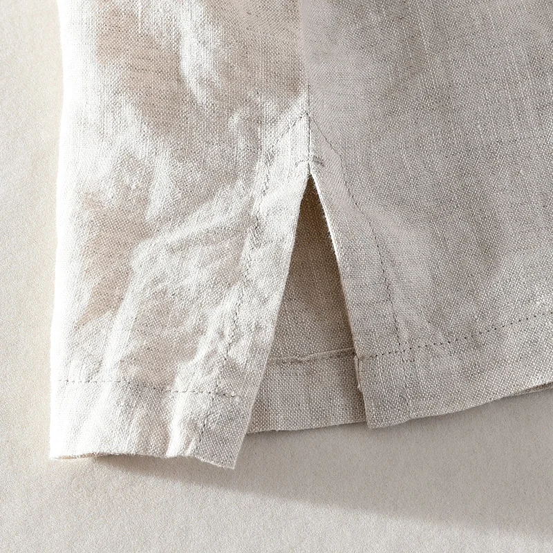 

New brand Italy style fashion linen shirts men brand casual comfortable shirt for men solid tops mens clothes camisa