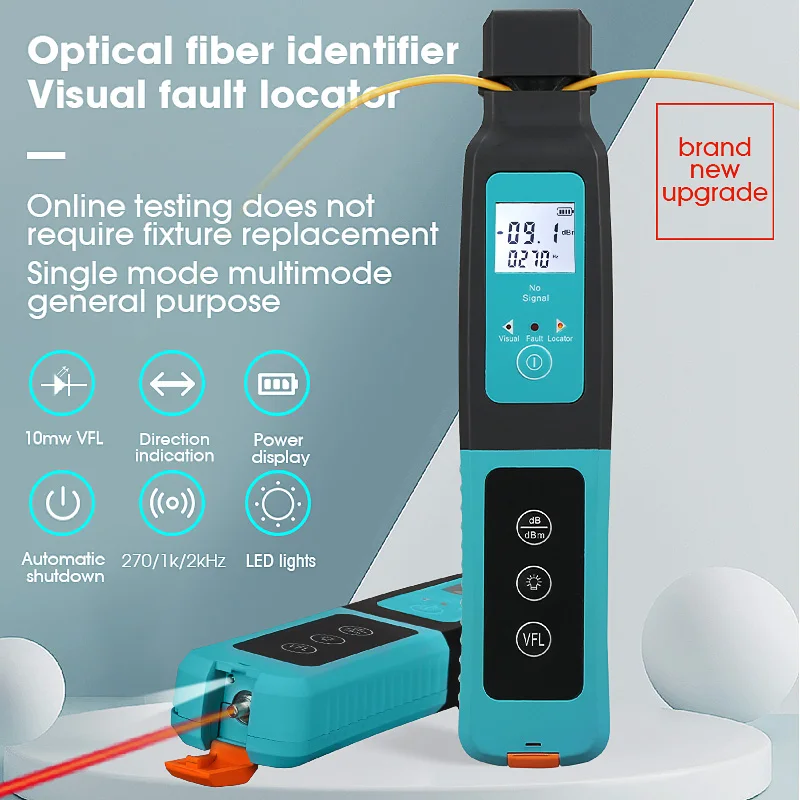 COMPTYCO AUA-40 Fiber Optic Identifier Live Fiber Optical Identifier with Built in 10mw Visual Fault Locator 800-1700nm SM MM