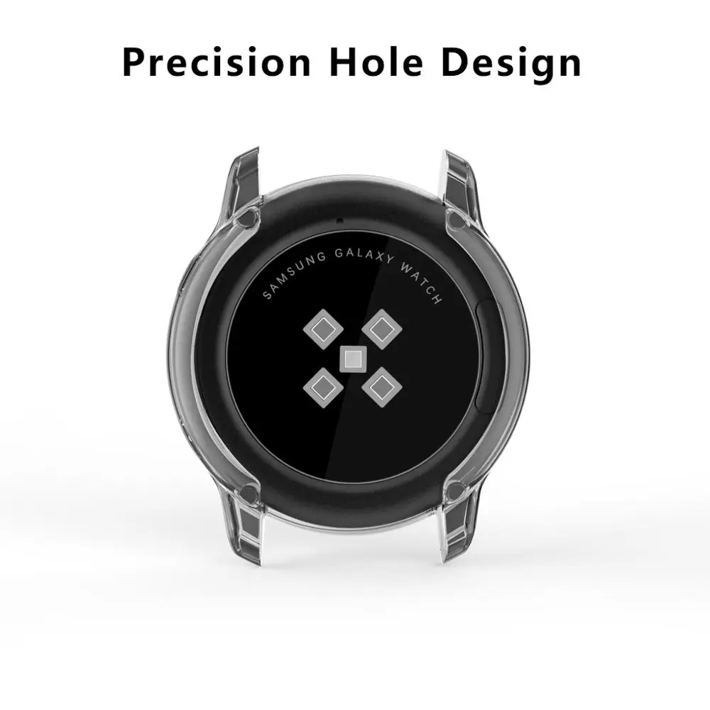 Cover Case For Samsung Galaxy Active Watch Plating+TPU Protection Silicone Case Full Screen Protector 91020