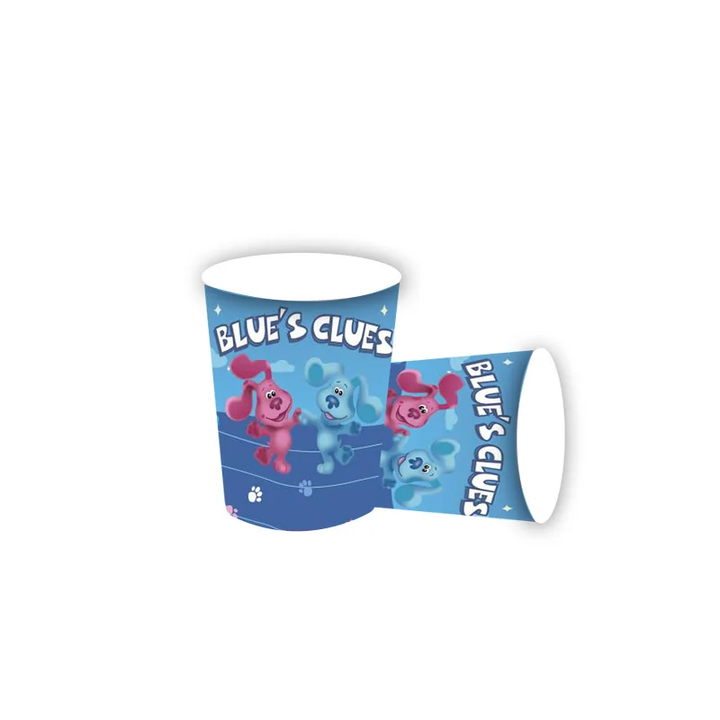 Blues Clues Theme Birthday Party Decoration Supplies Blue Spotted Dog Paper Cup Plate Napkins Baby Shower Balloons Kids Favors