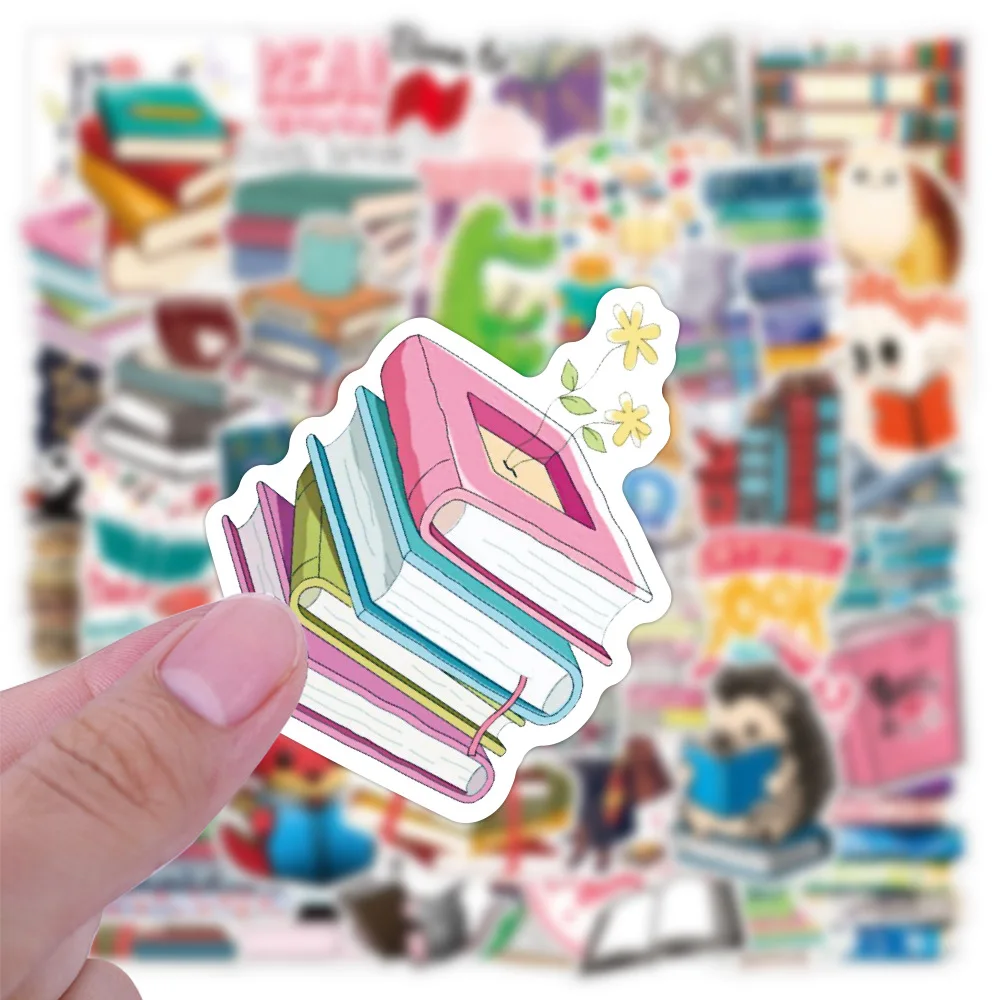 50PCS Diary Book Reading Cartoon Graffiti Stickers Notebook Luggage Wall