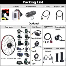 48V 500W Hub Motor eBike Wheel Kit #6