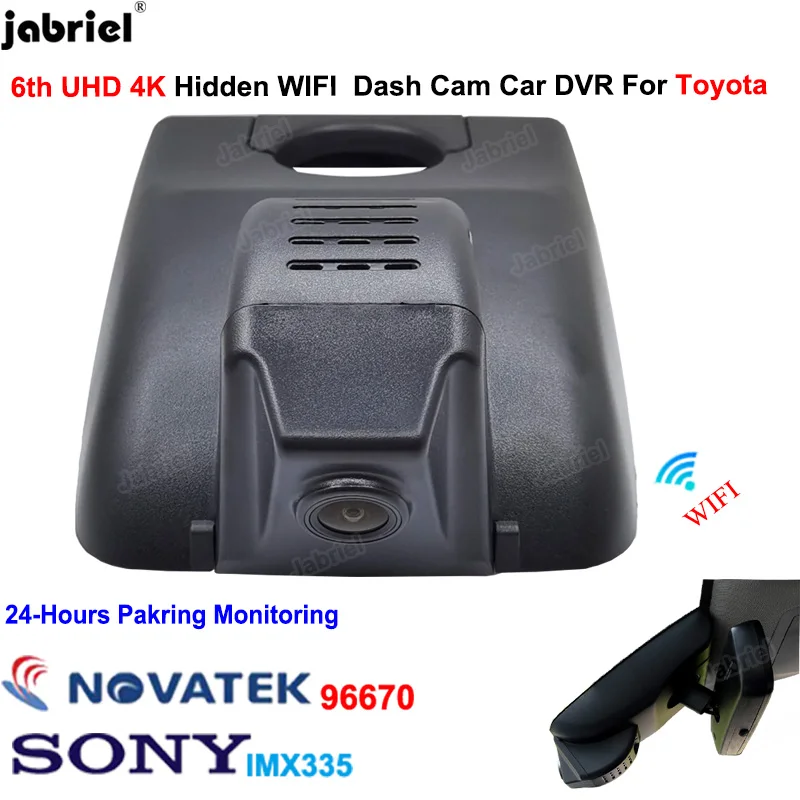 For Toyota Highlander for Toyota Kluger 2018 2019 2020 2021 UHD 4K Full HD Auto Wifi Car Dvr Dash Cam Car Camera recorder