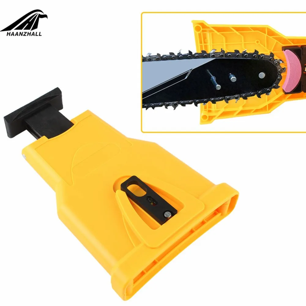 Portable Chainsaw Teeth Sharpener Tool, Durable, Easy Power, Sharp Bar-Mount, Fast Grinding