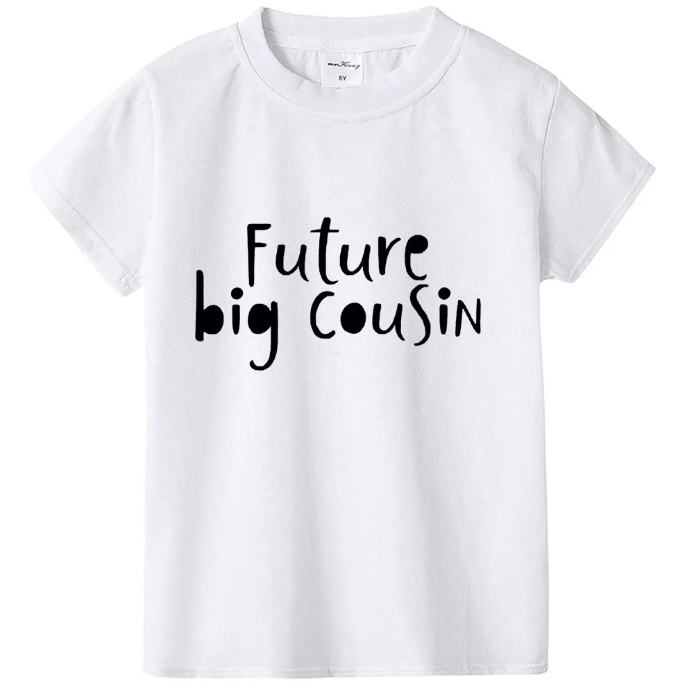 Future Big Cousin Boys Girls Anouncement Tshirt Family Look Tops Tshirt Boys Girls White Tshirts Cool Style Casual Clothes