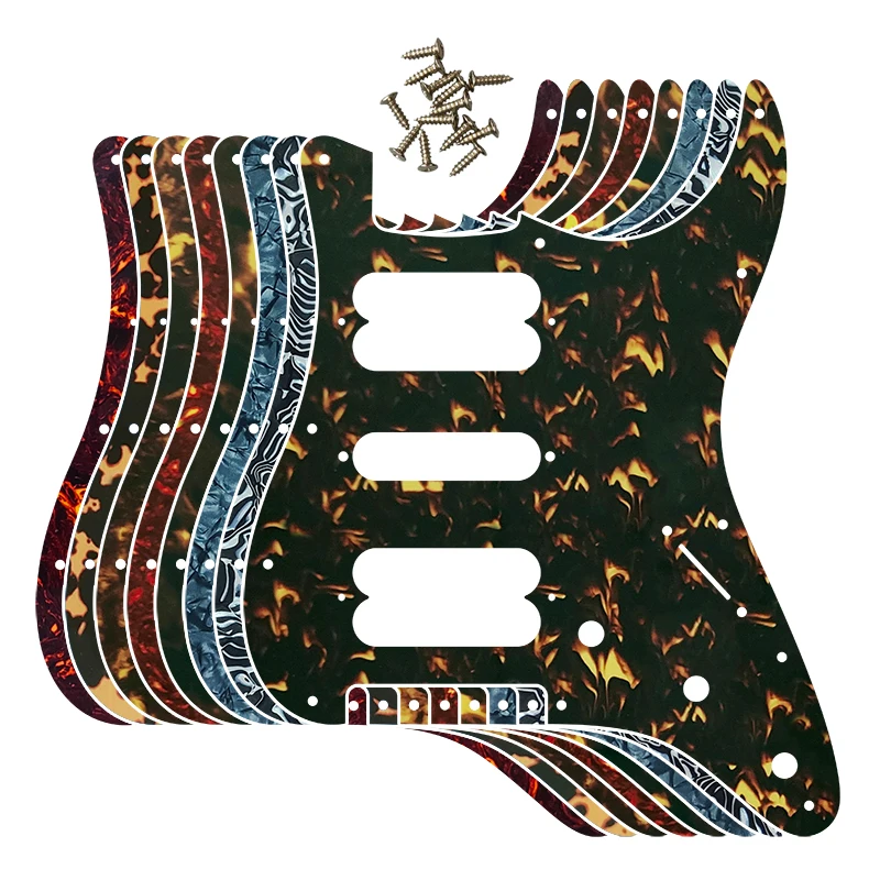 

Pleroo Custom Guitar Parts - For 72'11 Screw Hole Standard St HSH PLAYER SERIES PICKUPS Guitar Pickguard Scratch Plate