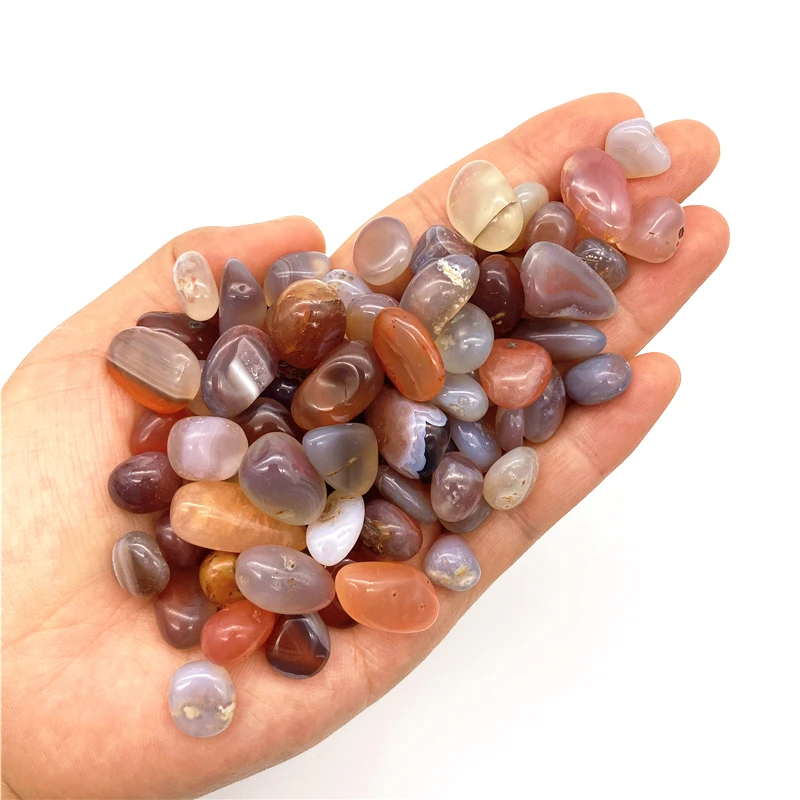 Beautiful 50g Natural Red Agate Crystal Gravel Healing Stones Planting Aquarium Fish Tank DIY Natural Quartz Crystals