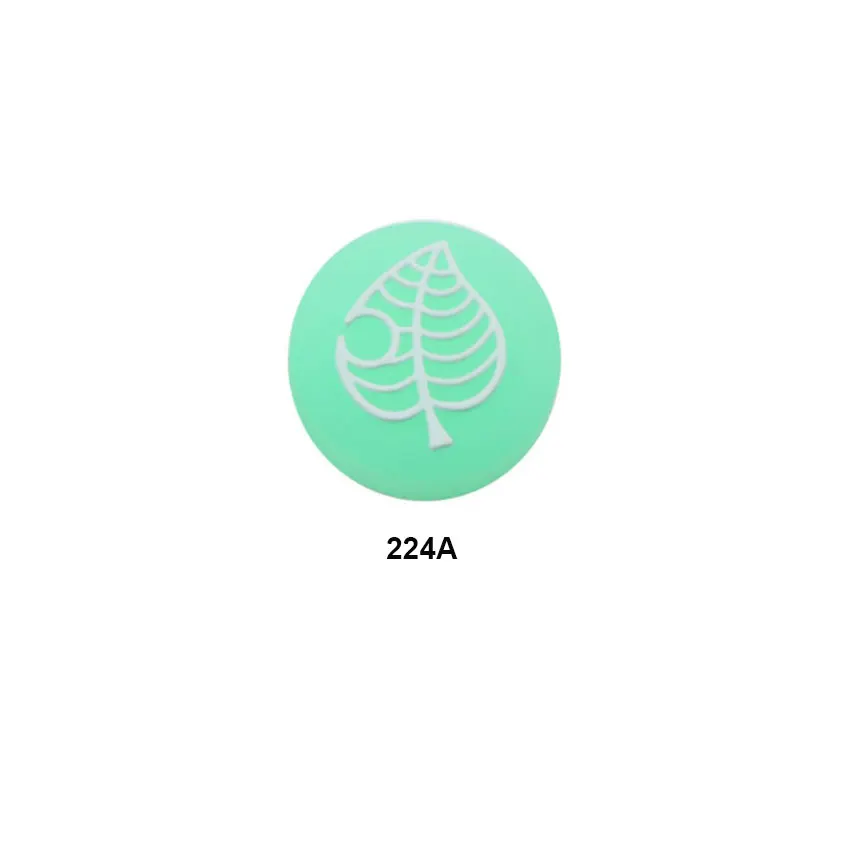 Chenghaoran 1pc brilho luminoso folha de frutas polegar aperto vara tampa caso capa para nintendo switch ns lite joy-con controlador