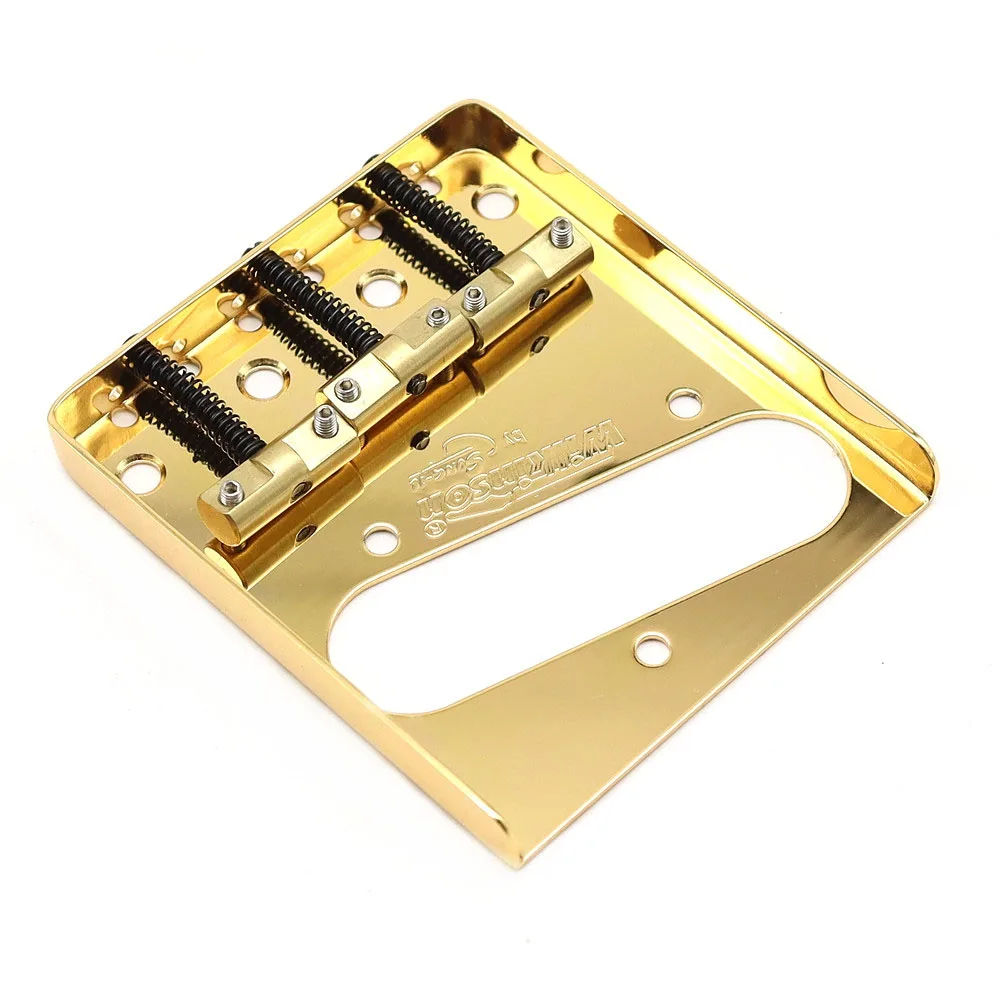 1set Guitar Bridge Wilkinson WTB Ashtray Bridge for TL guitar with Brass Saddle Gold/Sliver/Black