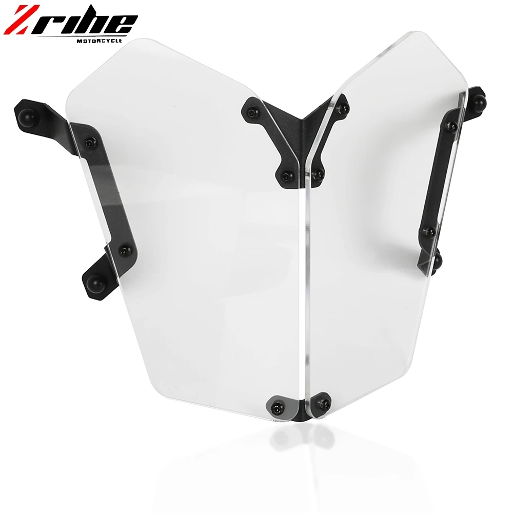 For Yamaha Tenere 700 XTZ700 Grille Headlight Protector Guard Lense Cover Fit Tenere700 2019-2021 Acrylic Motorcycle Accessories