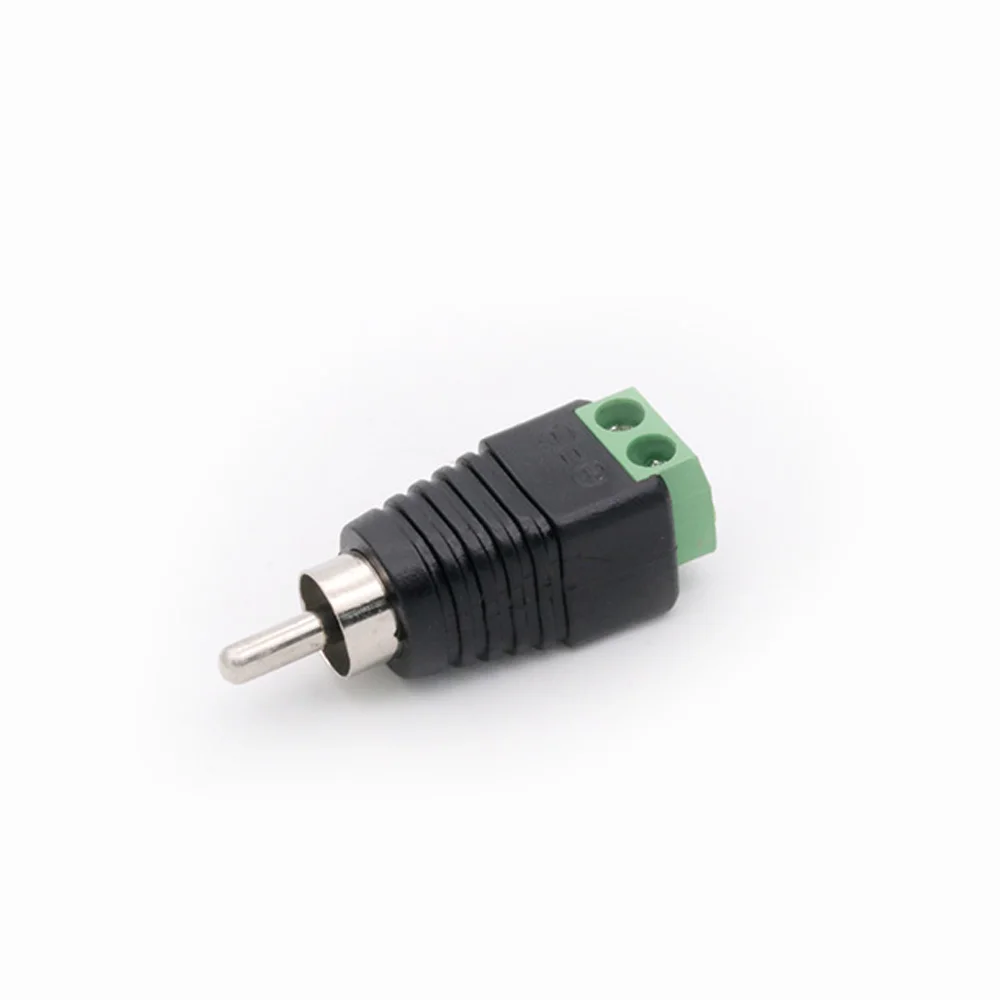 1Pc Cctv Phono Rca Male Plug Naar Av Terminal Connector Video Av Balun Internationale Standaard