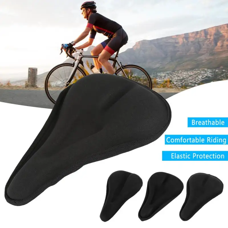 Bicycle Saddle 3D Soft Bike Seat Cover Breathable Comfortable Foam Seat Cushion Cycling Saddle For Bicycle Bike Accessories