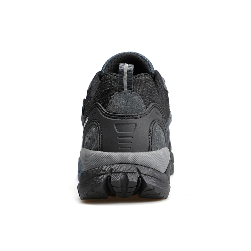 Zapatos de senderismo transpirables, calzado de senderismo suave y antideslizante con amortiguación, de cuero genuino de alta calidad, para deportes