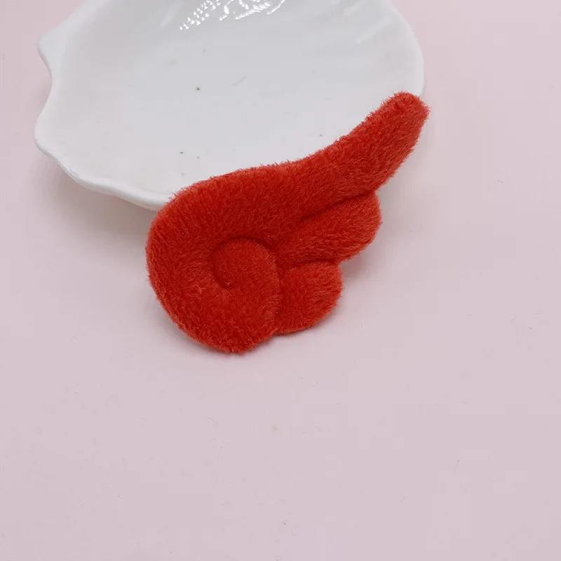 7*4 cm, 40 Stück/Set, Plüsch-Filz-Engelsflügel, gepolsterte Applikationen zum Selbermachen, für Kinder-Haarspangen und als Accessoires für Socken und Hüte. – Detail 4