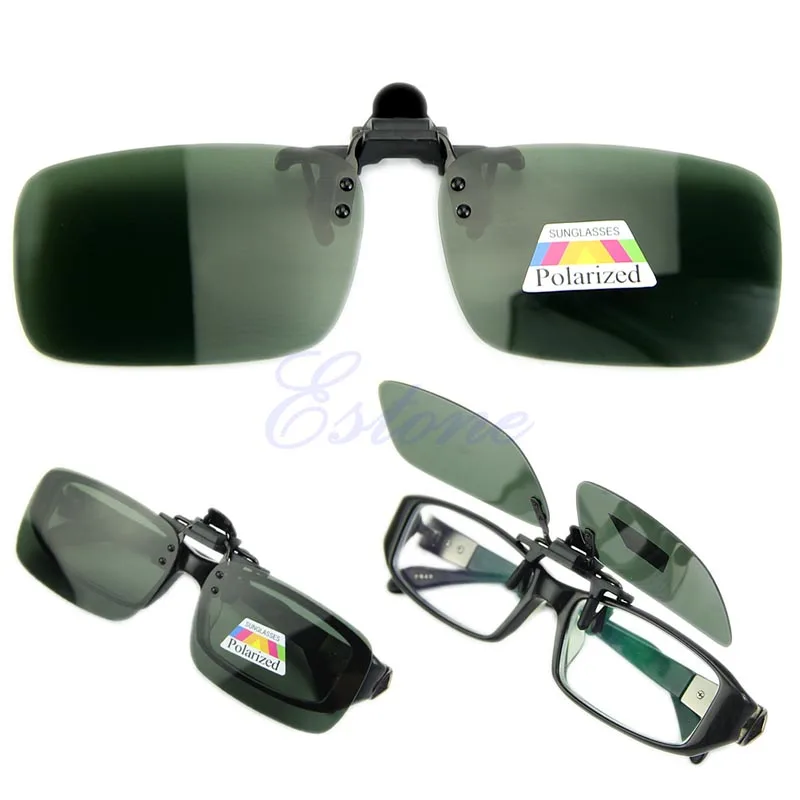 Polarized Day Night Vision Clip-on Flip-up Lens Sunglasses Driving Glasses Balaclava