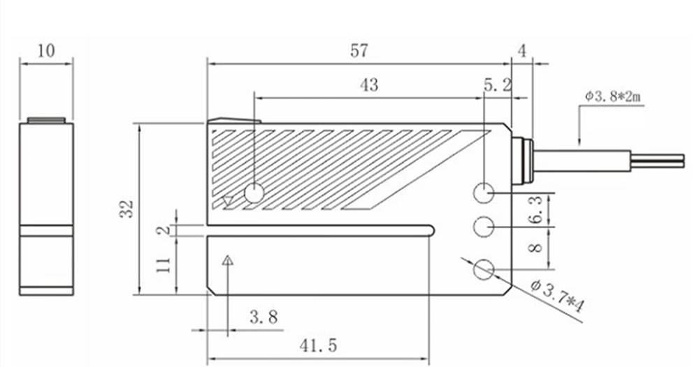 Etiketten-Lichtschrankensensor NPN PNP PUD-050NP NO NC Selbstklebender Etikettenstreifen Mengenzählererkennung Identifizieren Sie den Rückstoßring – Detail 7