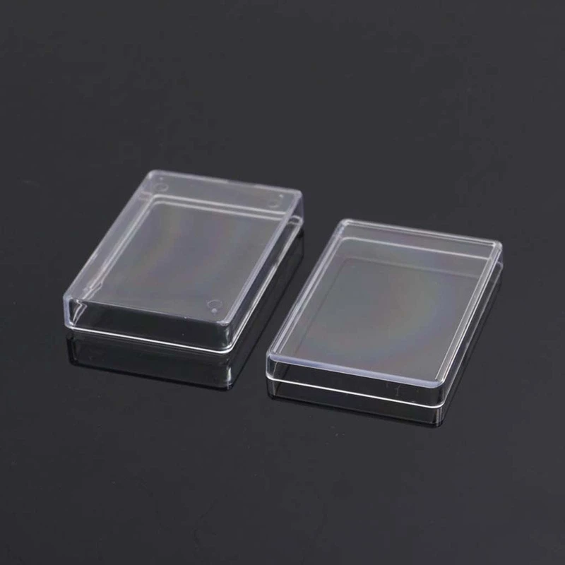 Rectangular Transparent Plastic Storage Case Playing Card Container Cards Storage Box for Club Entertainment Venues