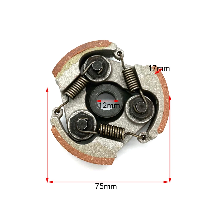 Motorcycle Mini Moto Centrifugal Clutch For 2 Stroke 47cc 49cc Minimoto Dirt Bike Atv Quad 3 Spring 75mm Clutch Plate