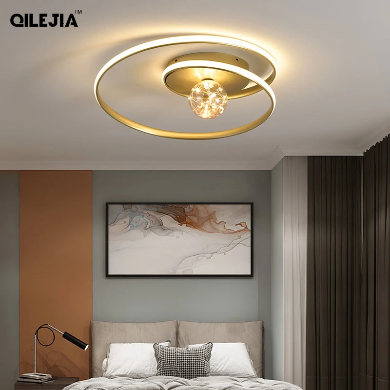 

Modern LED Chandelier Lighting For Living Room Bedroom Dinner Room Middle Bulbs Indoor Lights Dimmable Aluminum Luminaria Lamps