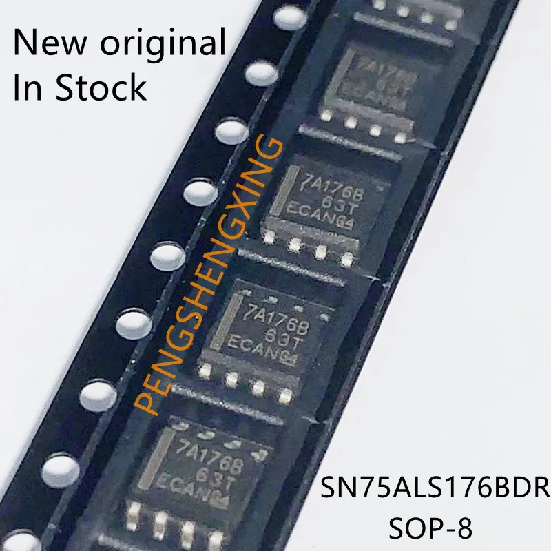 10PCS/LOT    7A176  7A176B  SN75ALS176BDR  SOP8   New original spot hot sale