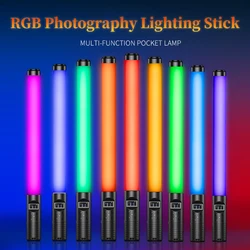 RGB LED Light Stick Wand With Tripod Stand LED Photography Handheld Light Stick 3000K-6500K Flash Speedlight for Live Stream