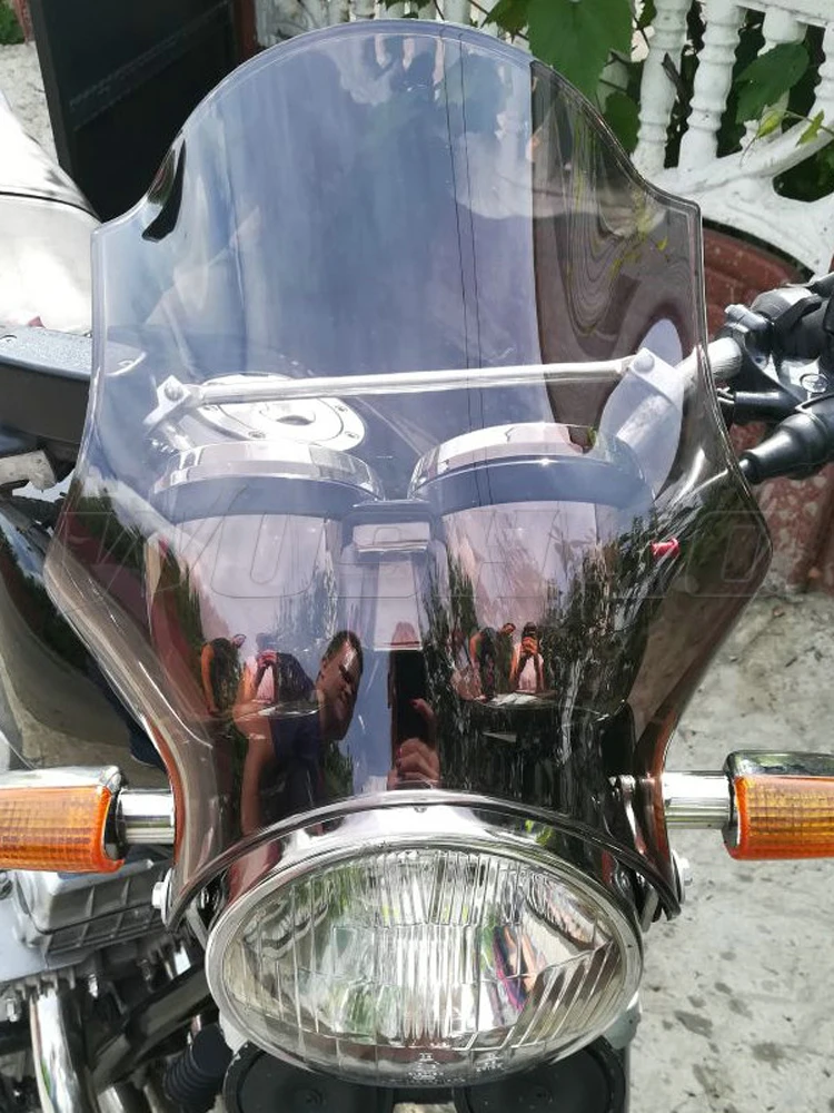 Street Bikes Motorcycle Windscreen Windshield Deflectors For Yamaha XJR1300 XJR400 XJR1200 XJR 400 1200 1300