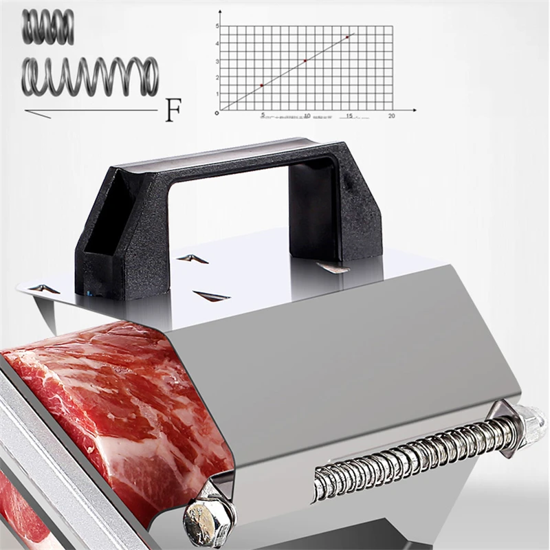 Trancheur manuel multifonction de viande et légumes, Machine à trancher le bœuf en rouleau d'agneau pour usage domestique et Commercial
