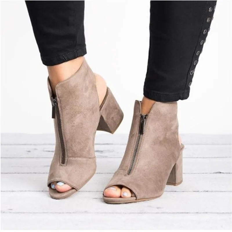 Hot Europe Women Sandals High-heel Shoes Woman 2020 Spring Summer Fashion Sexy Casual Fish Mouth Wedge Sandals Plus Size 34-43