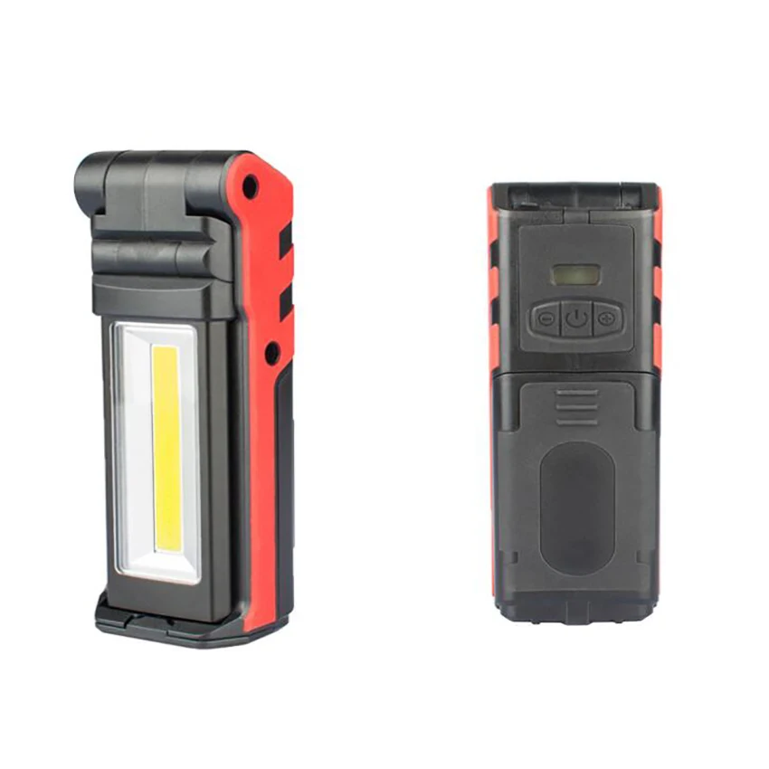 ضوء عمل LED، مصابيح عمل COB قابلة لإعادة الشحن مع قاعدة مغناطيسية، ضوء فحص مصباح LED يعتم بدون خطوات لإصلاح السيارات