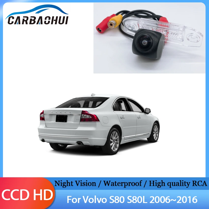 

Car Rearview Backup Camera Vehicle Backup License Plate light Cameras Night Vision Waterproof For Volvo S80 S80L 2006~2016