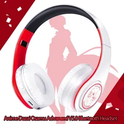 New Arrival Bungo Stray Dogs Dazai Osamu Cosplay Stereo Wireless Headphone V5.0 Bluetooth Headset Go-Toubun Anime Fan 2D  Gifts