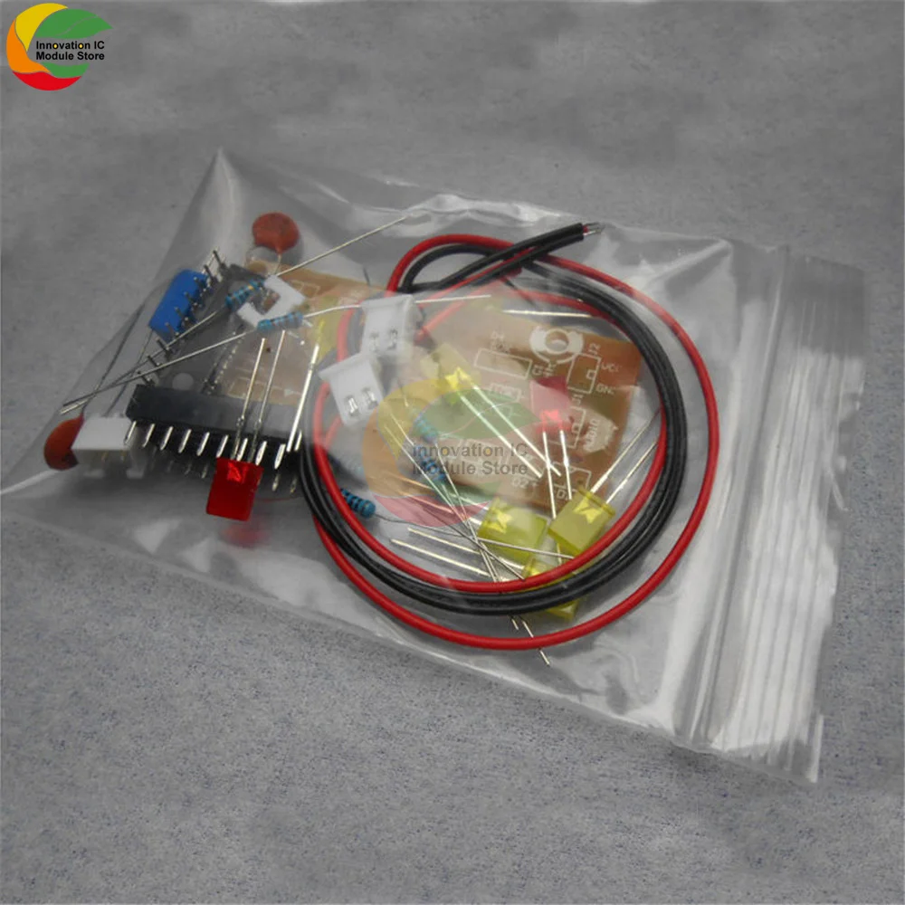 Lm3915 10 segmento de nível de áudio indicador led módulo kit peças diversão kit diy kit eletrônico trousse dc 9v-12v nível indicador kit
