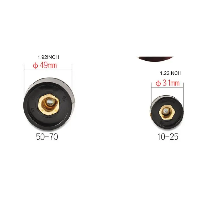 Europe Welder Quick Fitting Male Cable Connector Socket DKJ 10-25 50-70 Adaptor