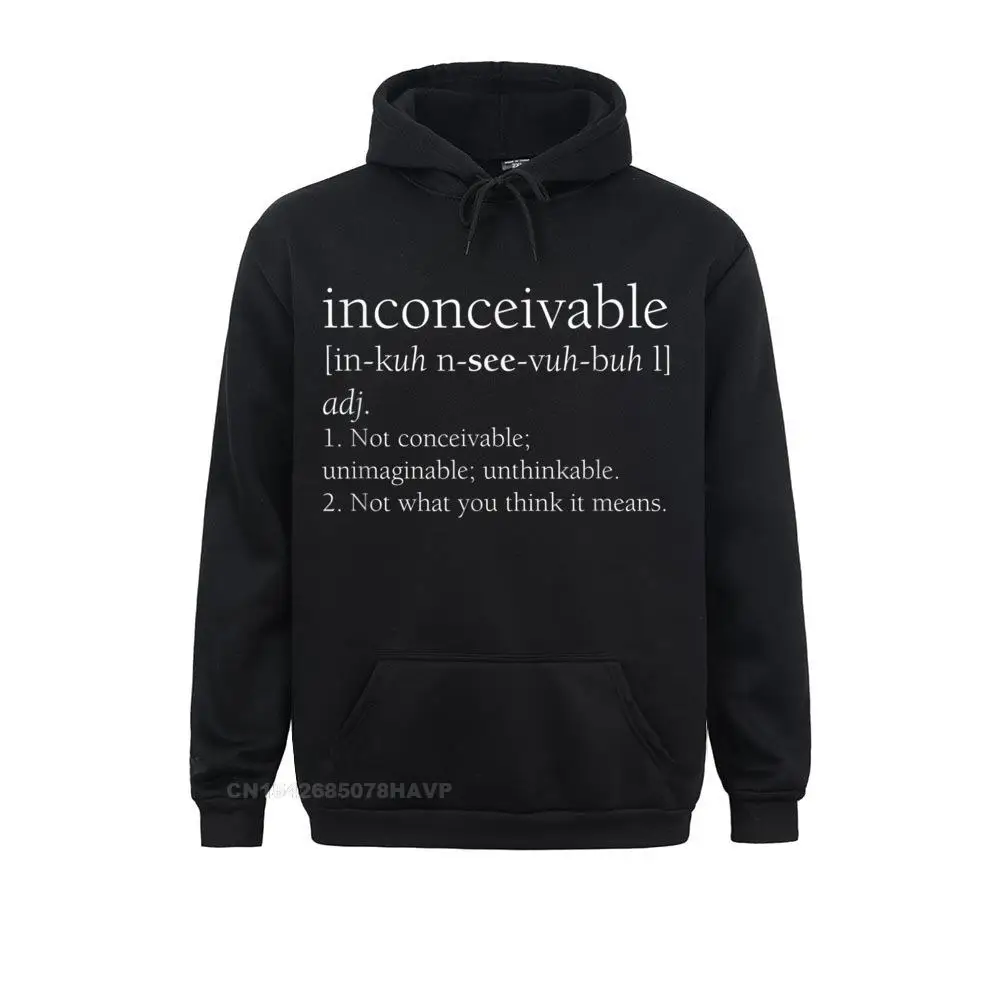 

Inconceivable Definition Shirt Funny Gift Long Sleeve Hoodies Father Day Women's Sweatshirts Casual Hoods 2021 New Fashion