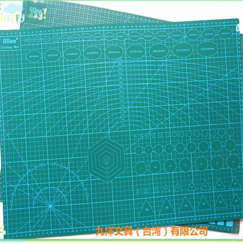 A2 Pvc Rectangle Grid Lines Self Healing Cutting Mat Tool Fabric Leather Paper Craft DIY tools 45cm * 60cm