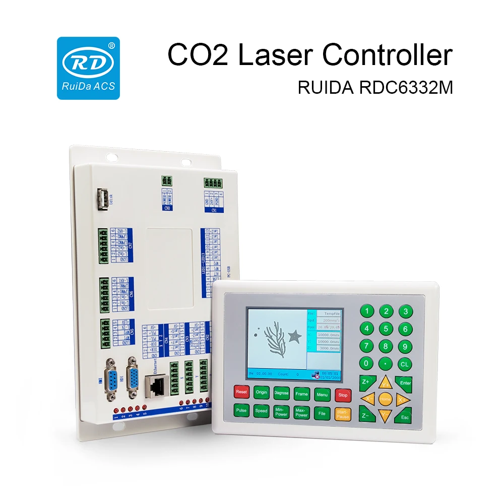 

Ruida RDC6332M CO2 Laser Controller Card System Laser Control Panel for CO2 Laser Engraving Cutting Machine