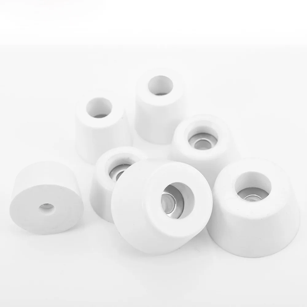 4 stücke O/D 13mm Bis 50mm Weiß Gummi Maschine Fuß Pad Füße Mit Stahl Washer Nicht-slip Möbel Tisch Konische Protector – Detail 3