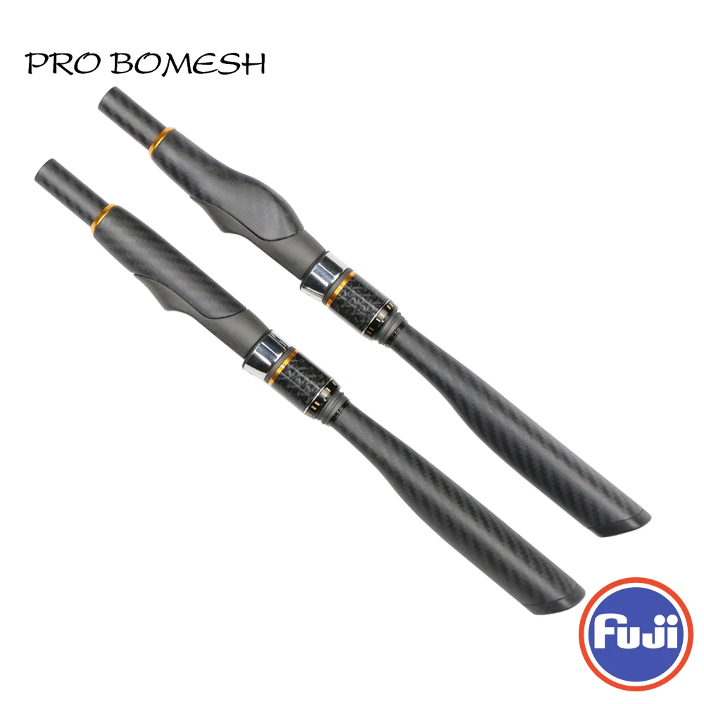 

Pro Bomesh 1 Set Fuji VSS Taper Carbon Tube Grip 3K Woven Triangle Butt Spinning Handle Kit DIY Fishing Rod Accessory Repair