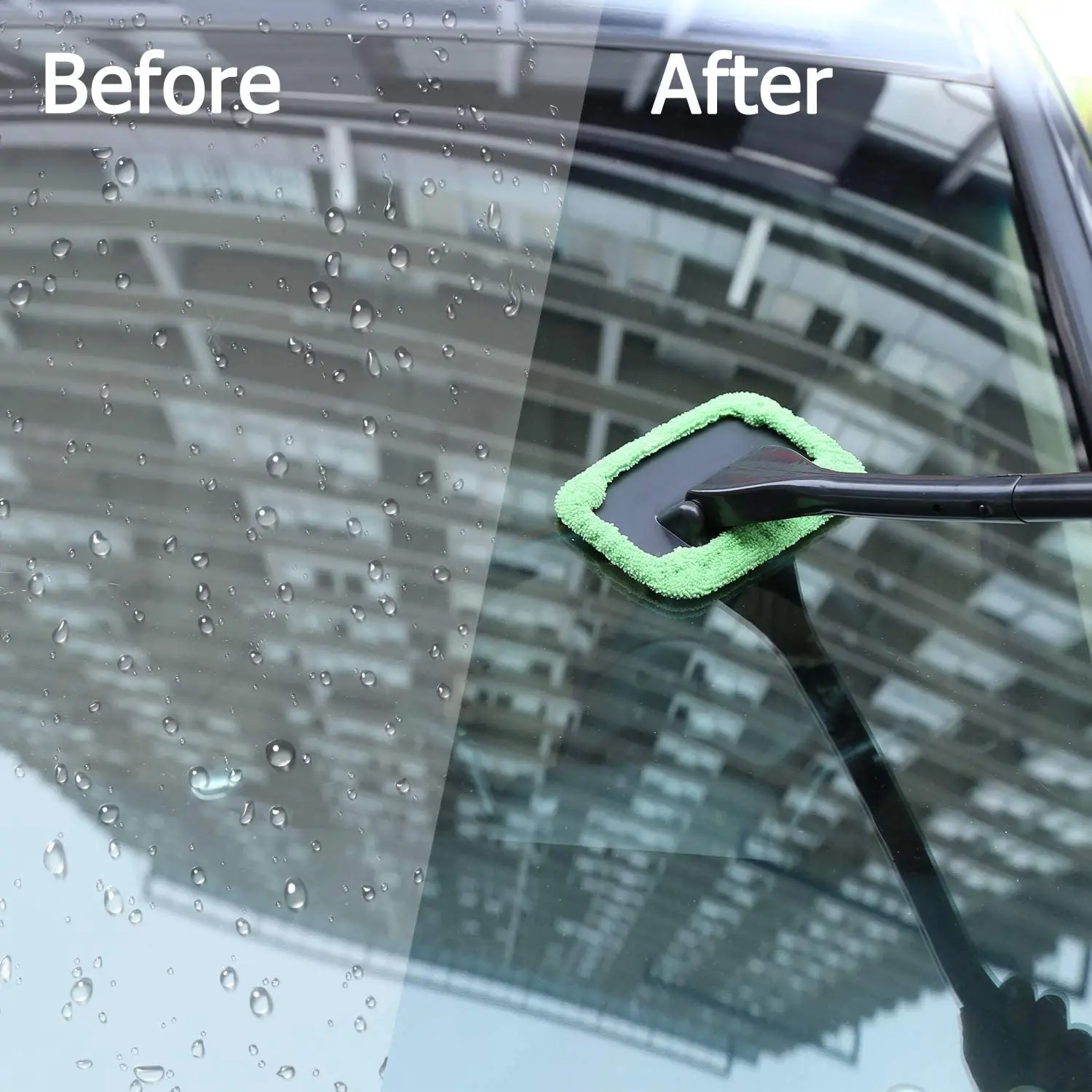 Car Window Windshield Cleaner Brush Wiper Microfiber Cloth Auto Cleaning Wash Brush With Long Handle Car Accessories