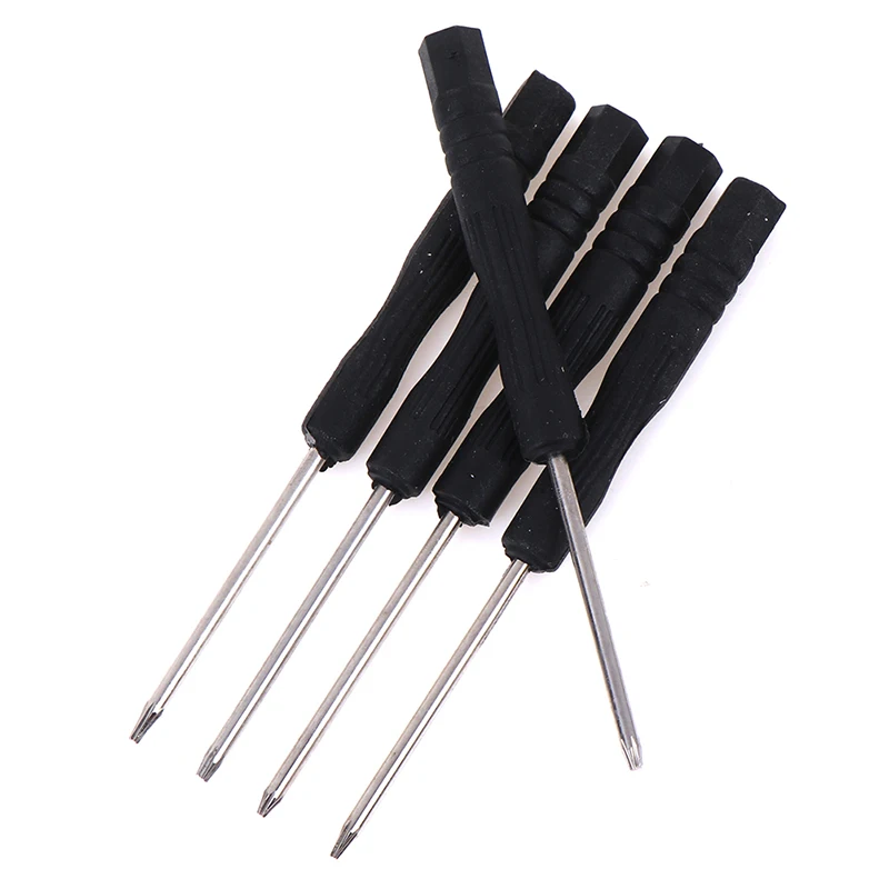 Juego de destornillador Torx de precisión negro de 5 piezas + T2 T3 + T4 + T5 + T6 para la herramienta de reparación de teléfonos móviles