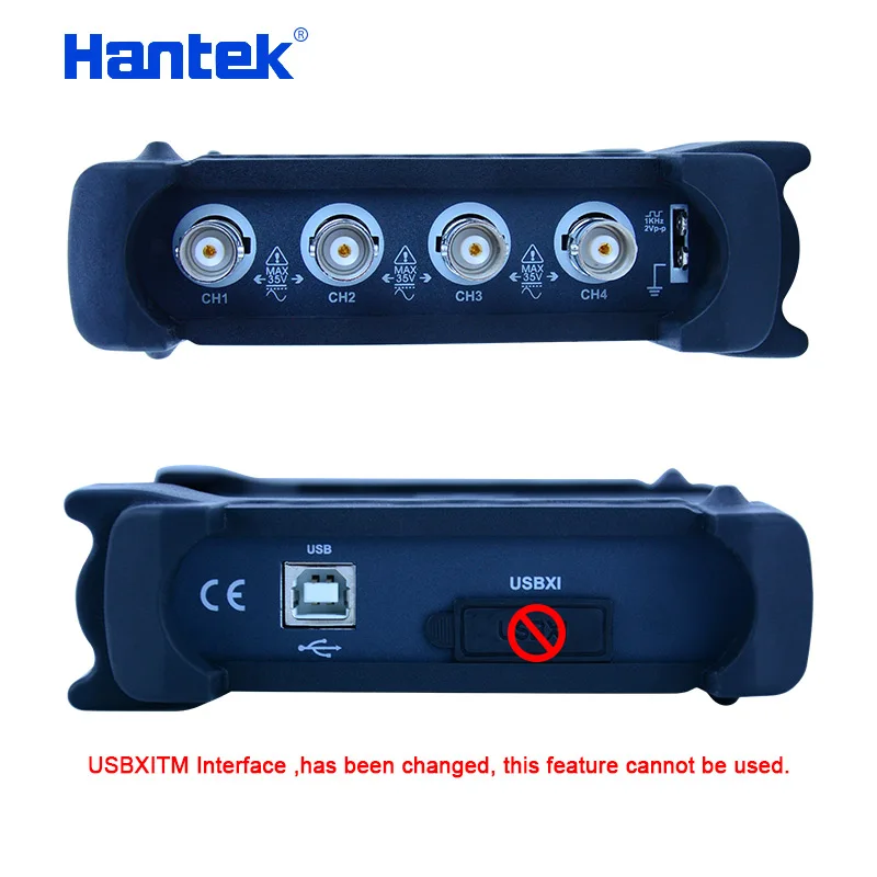 Hantek 6104BE 4 canali 100MHz oscilloscopio automobilistico 1Gsa/s portatile USB PC palmare digitale Osciloscopio strumento diagnostico