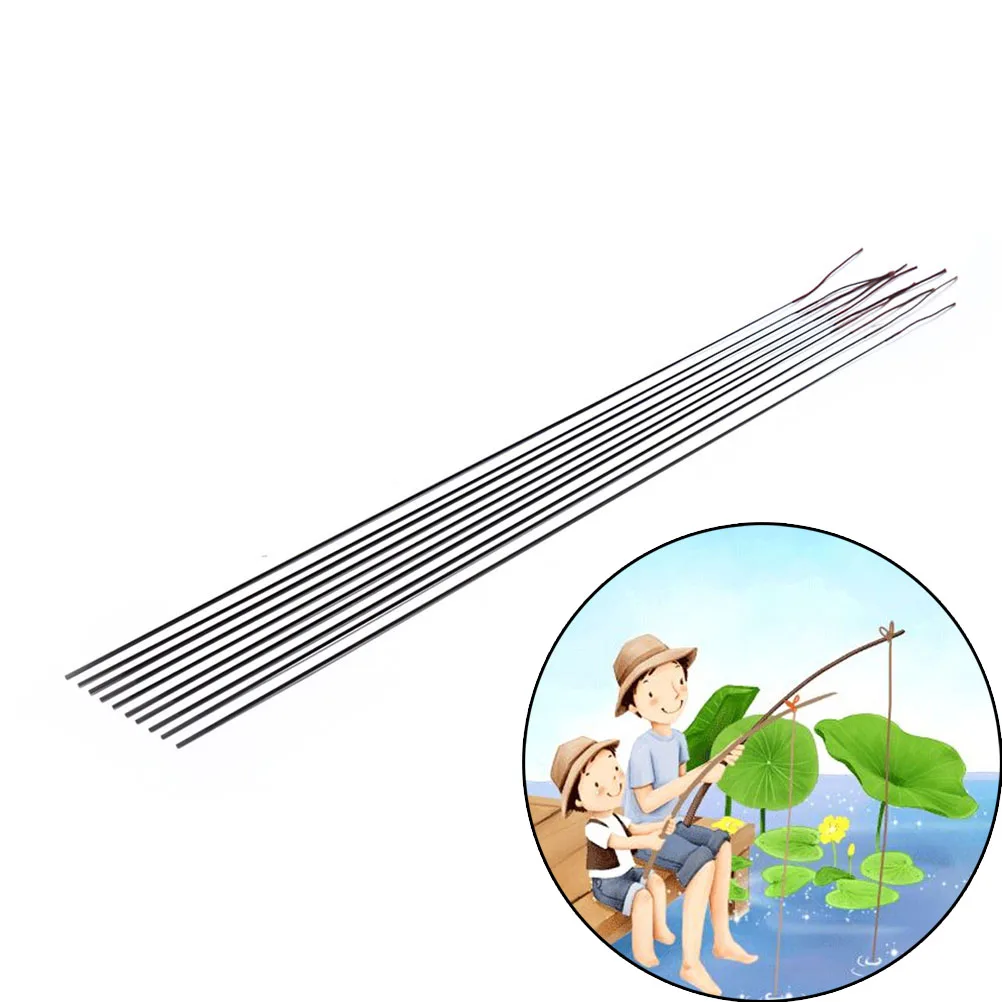 1Pcs Fishing Rod Tips Spare Tip Taiwan Fishing Rod Tip Solid And Hollow Carbon Rod Accessories  45 Cm