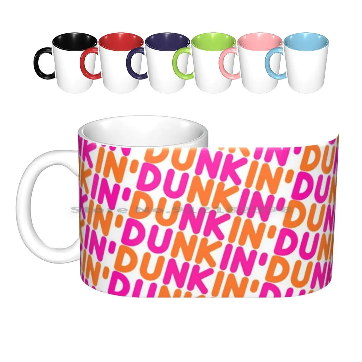 Dunkin Donuts Inspired Font Ceramic Mugs Coffee Cups Milk Tea Mug Dunkin Donuts Charli Damelio Dunkin Donuts Donut Dunkin