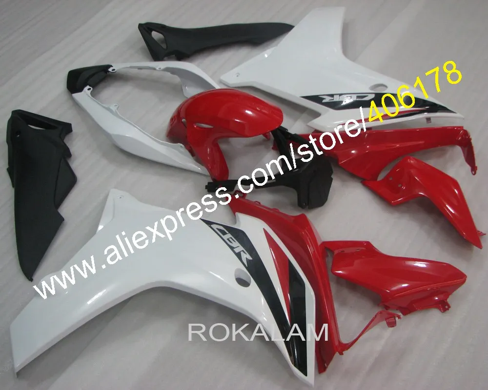 White Red Bodywork Fairing For Honda 2011-2013 CBR600F CBR 600 F CBR 600F Motorcycle Fairing Kit (Injection Molding)