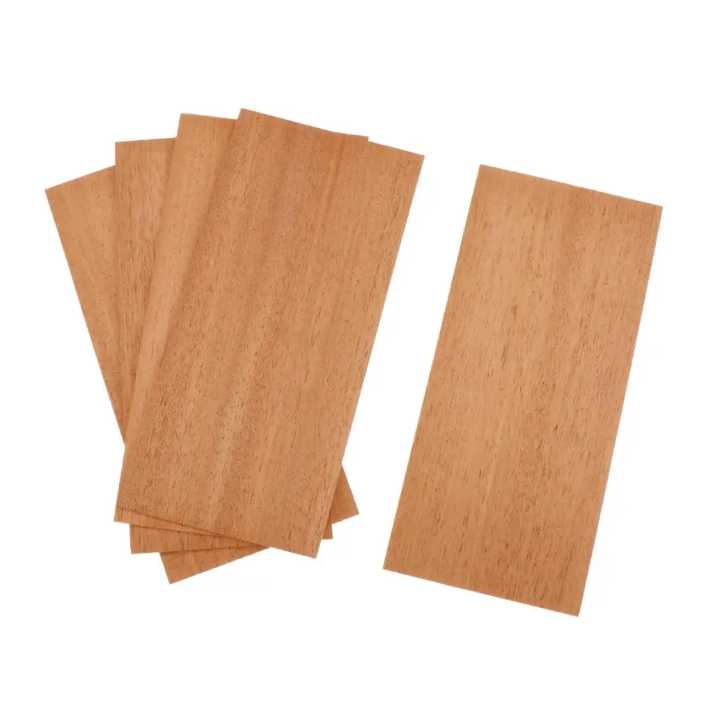 5 Pieces Wooden Guitar Head Plate Veneer Sheet Diy Replacement Supply Tool Guitar Luthier Diy Parts Accessories