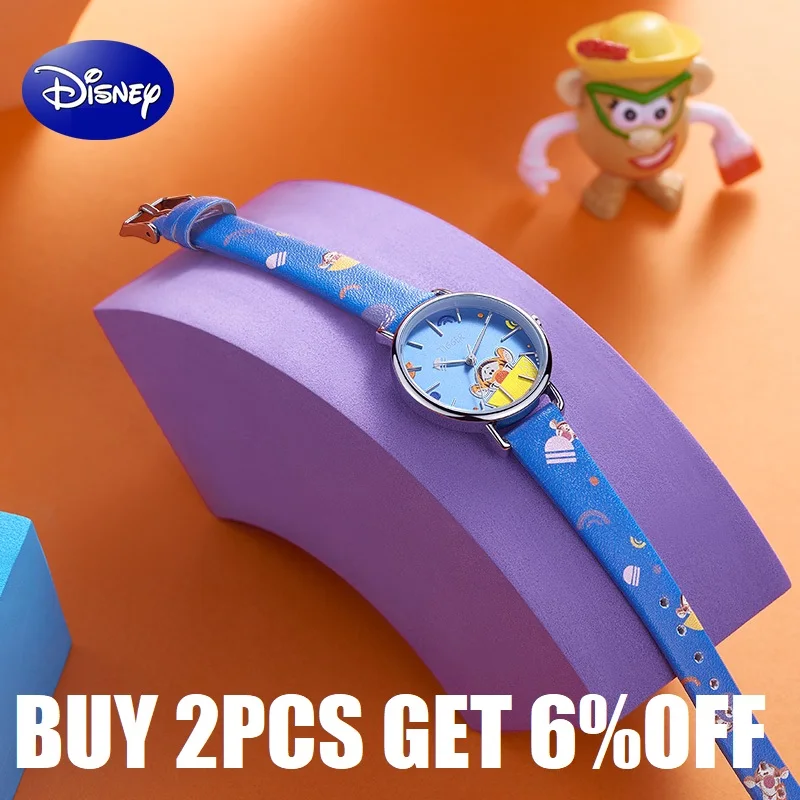 Disney Official Children Casual Japan Quartz Wristwatch Winnie Pooh Tigger Graffiti Cartoon Youth Lady Student Girl Female Clock