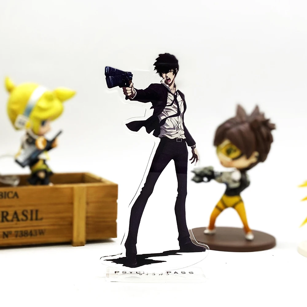 Psycho Pass Kougami Akane Makishima acrylic standee figurines desk decoration cake topper